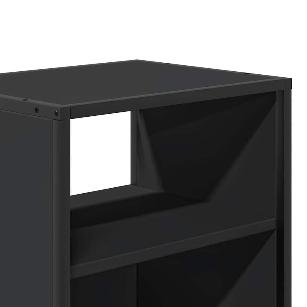 vidaXL Wall-mounted Bedside Cabinet Black 40x31x39.5 cm