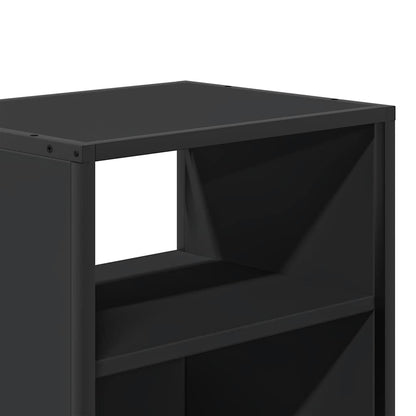 vidaXL Wall-mounted Bedside Cabinet Black 40x31x39.5 cm