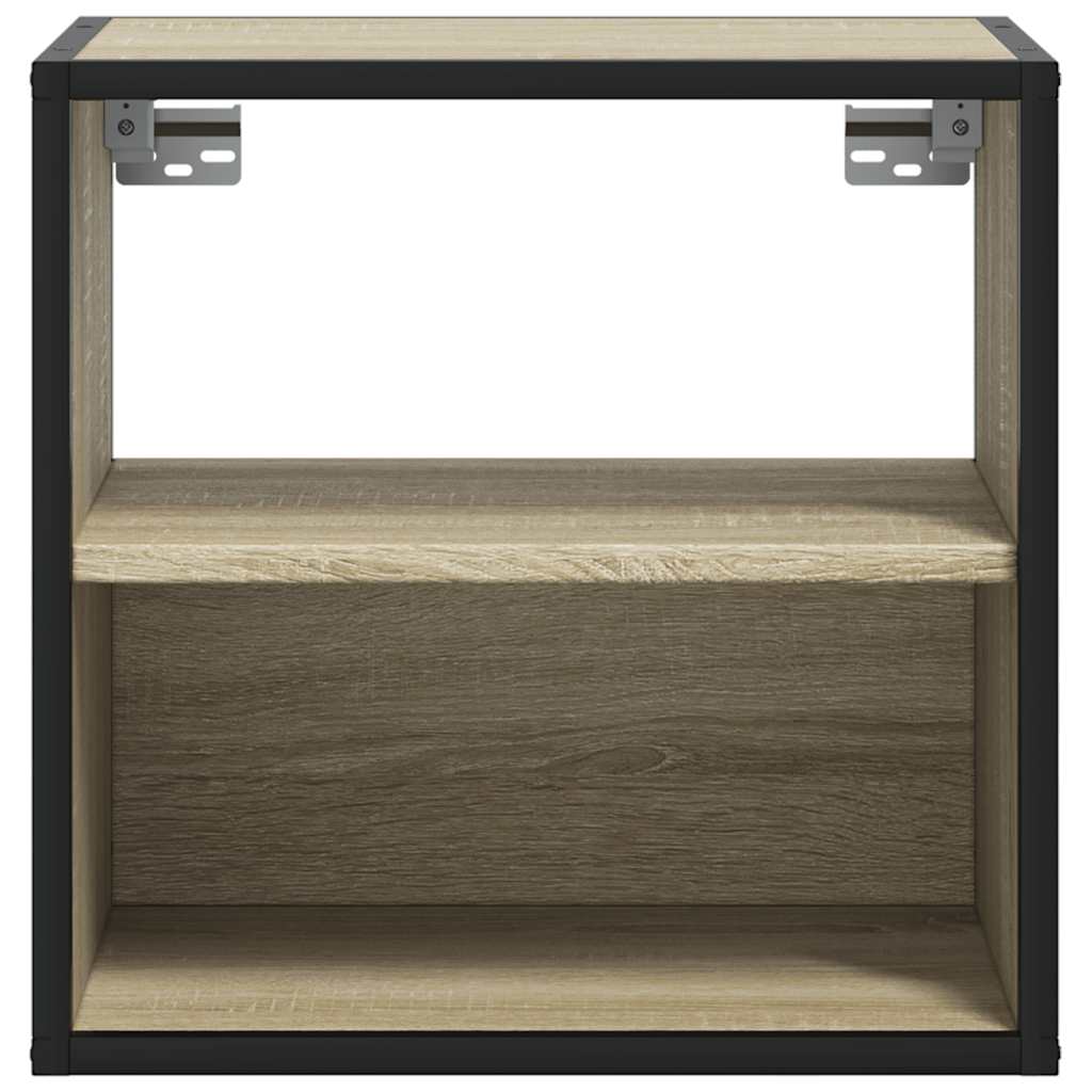 vidaXL Wall-mounted Bedside Cabinet Sonoma Oak 40x31x39.5 cm
