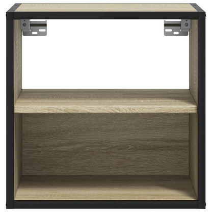 vidaXL Wall-mounted Bedside Cabinet Sonoma Oak 40x31x39.5 cm