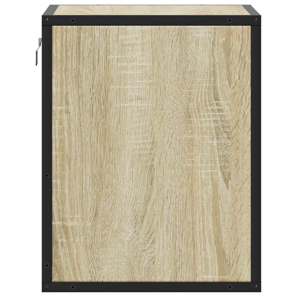 vidaXL Wall-mounted Bedside Cabinet Sonoma Oak 40x31x39.5 cm