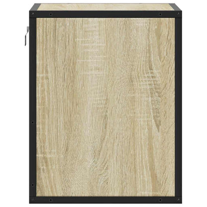 vidaXL Wall-mounted Bedside Cabinet Sonoma Oak 40x31x39.5 cm