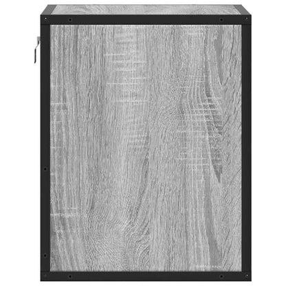 vidaXL Wall-mounted Bedside Cabinet Grey Sonoma 40x31x39.5 cm