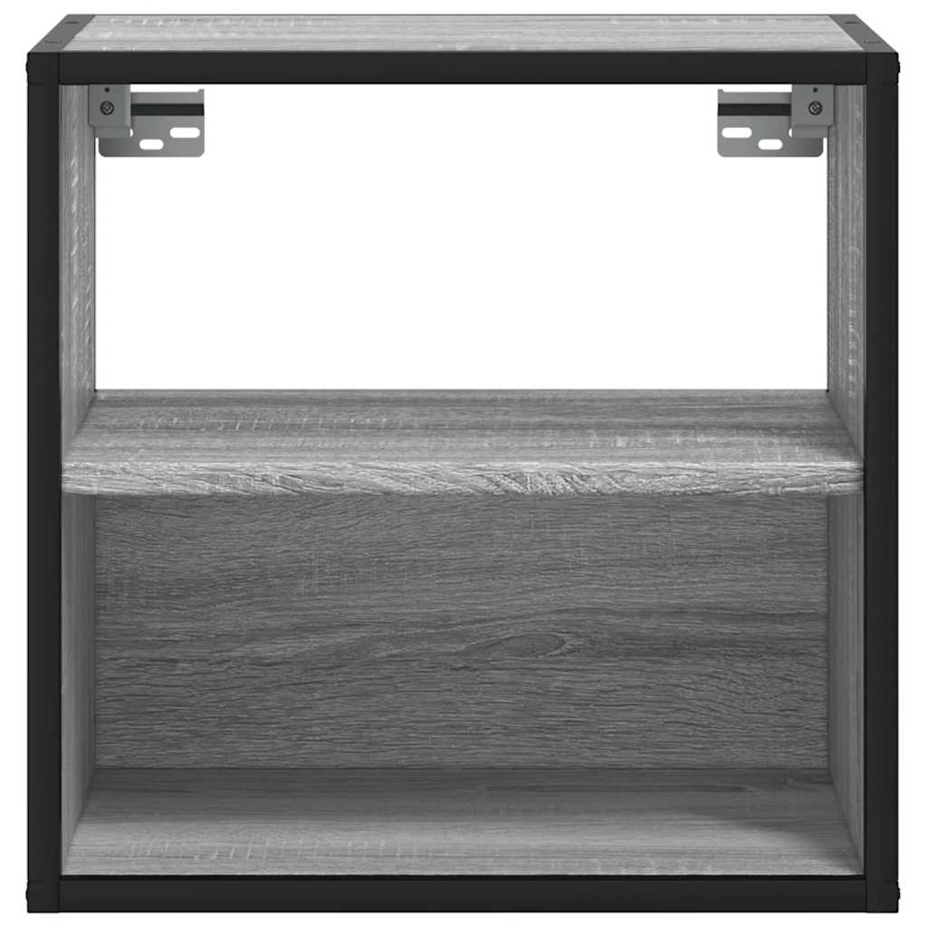 vidaXL Wall-mounted Bedside Cabinets 2 pcs Grey Sonoma 40x31x39.5 cm