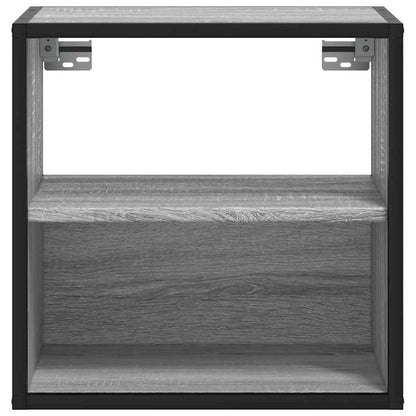 vidaXL Wall-mounted Bedside Cabinets 2 pcs Grey Sonoma 40x31x39.5 cm