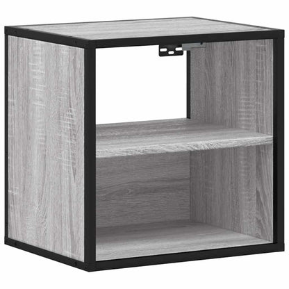 vidaXL Wall-mounted Bedside Cabinets 2 pcs Grey Sonoma 40x31x39.5 cm