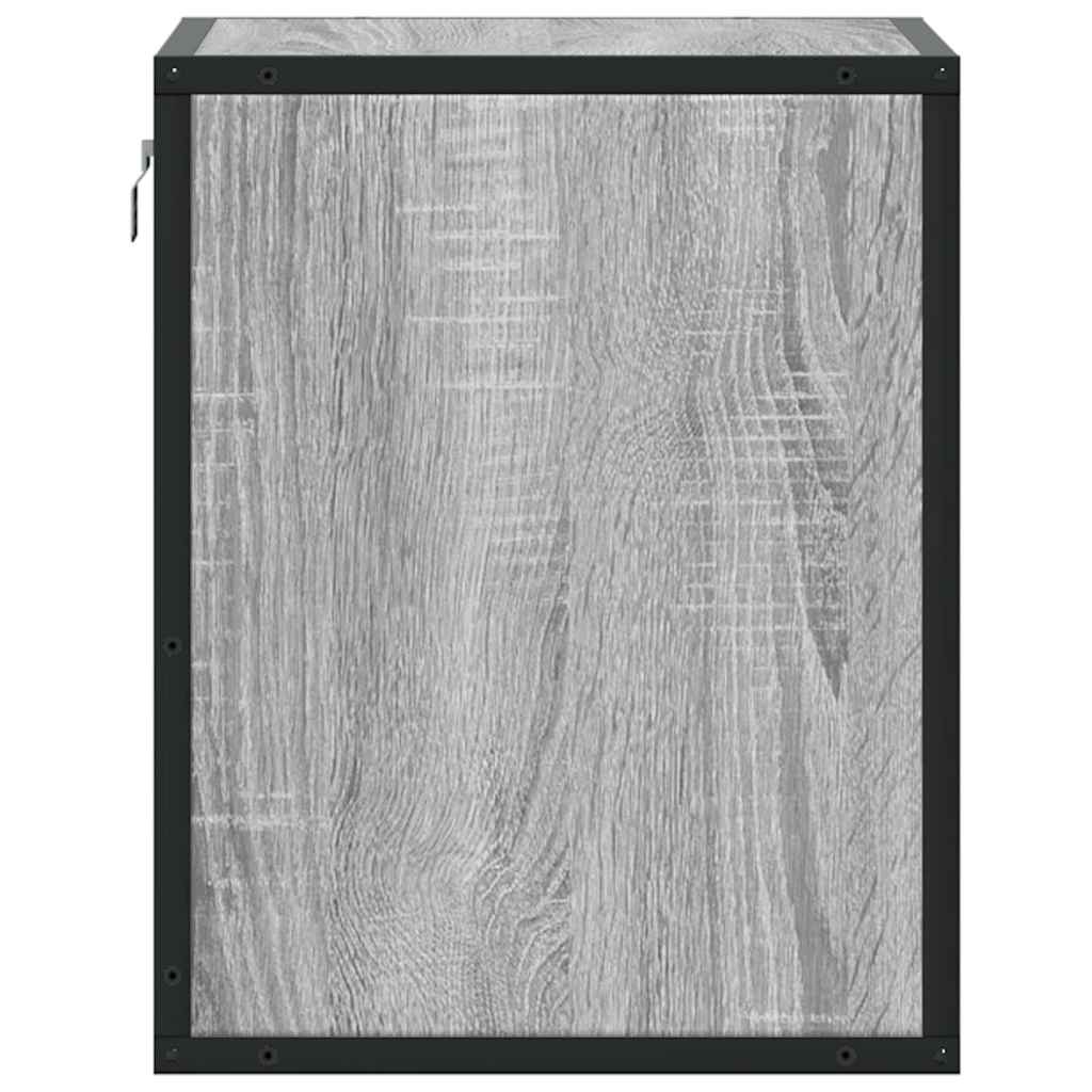 vidaXL Wall-mounted Bedside Cabinets 2 pcs Grey Sonoma 40x31x39.5 cm
