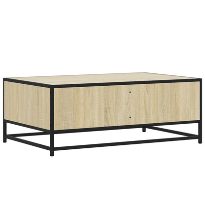 vidaXL Coffee Table Sonoma Oak 90x57x35 cm Engineered Wood and Metal