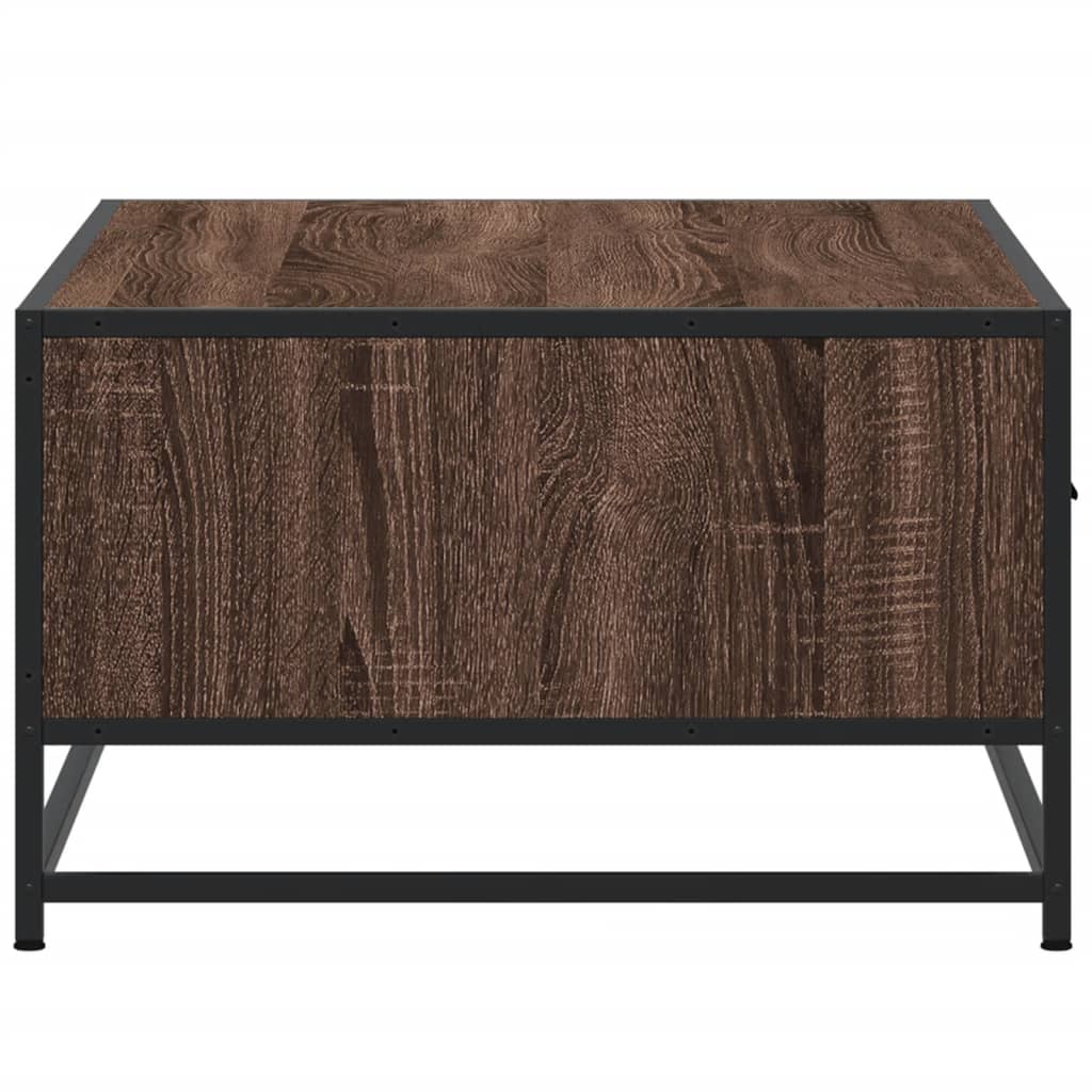 vidaXL Coffee Table Brown Oak 90x57x35 cm Engineered Wood and Metal