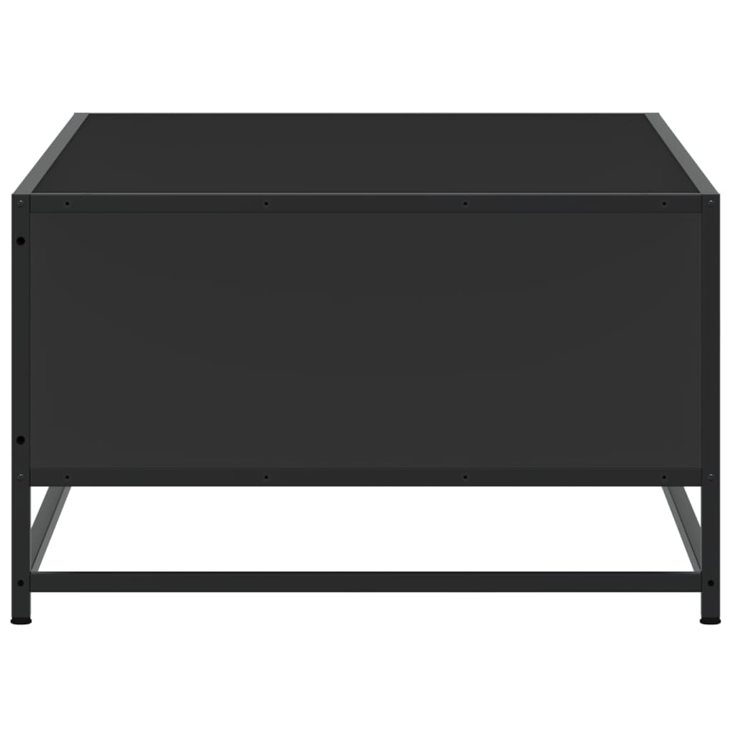 vidaXL Coffee Table Black 100x57x35 cm Engineered Wood and Metal