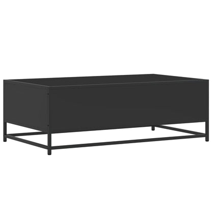vidaXL Coffee Table Black 100x57x35 cm Engineered Wood and Metal