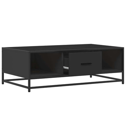 vidaXL Coffee Table Black 100x57x35 cm Engineered Wood and Metal