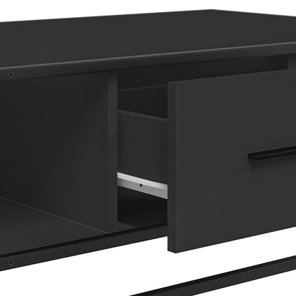 vidaXL Coffee Table Black 100x57x35 cm Engineered Wood and Metal
