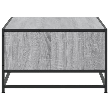 vidaXL Coffee Table Grey Sonoma 100x57x35 cm Engineered Wood and Metal