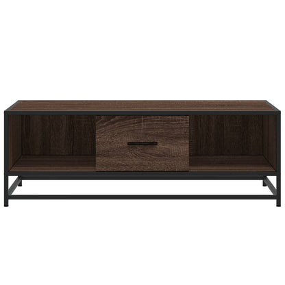vidaXL Coffee Table Brown Oak 100x57x35 cm Engineered Wood and Metal