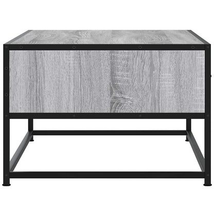 vidaXL Coffee Table Grey Sonoma 100x50x35 cm Engineered Wood and Metal