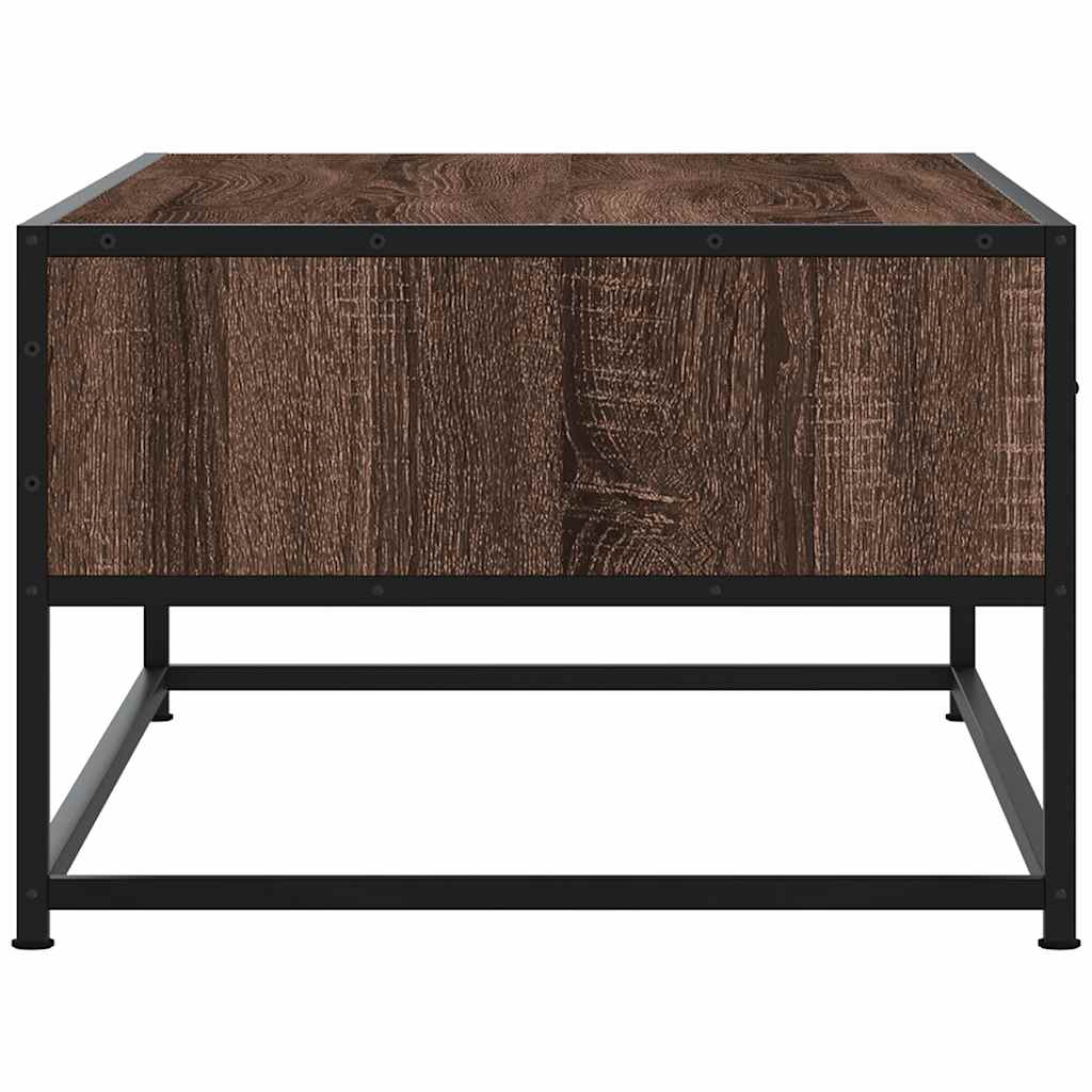 vidaXL Coffee Table Brown Oak 100x50x35 cm Engineered Wood and Metal