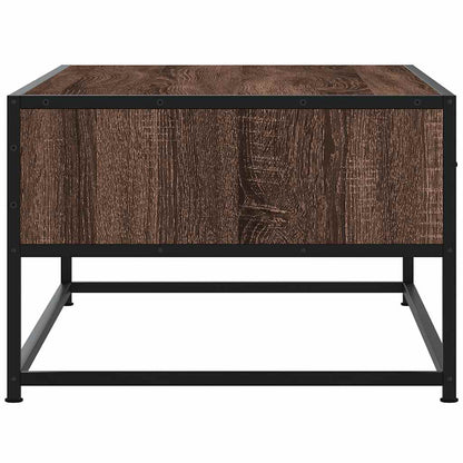 vidaXL Coffee Table Brown Oak 100x50x35 cm Engineered Wood and Metal