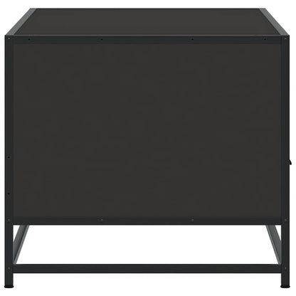 vidaXL Coffee Table Black 100x50x45 cm Engineered Wood and Metal