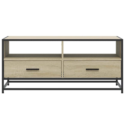 vidaXL Coffee Table Sonoma Oak 100x50x45 cm Engineered Wood and Metal