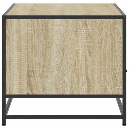 vidaXL Coffee Table Sonoma Oak 100x50x45 cm Engineered Wood and Metal