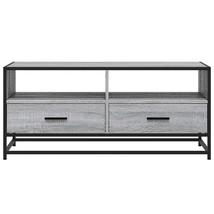 vidaXL Coffee Table Grey Sonoma 100x50x45 cm Engineered Wood and Metal