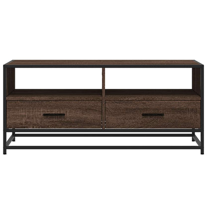 vidaXL Coffee Table Brown Oak 100x50x45 cm Engineered Wood and Metal