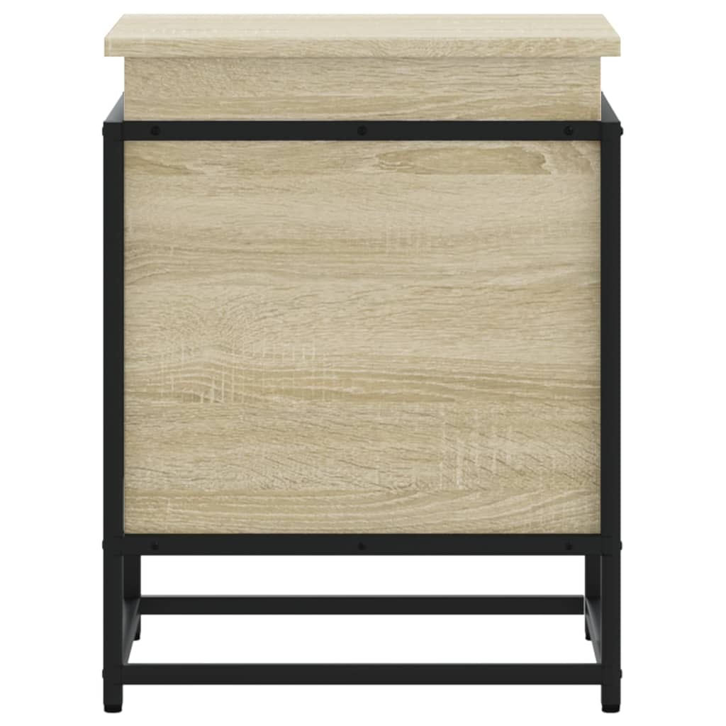 vidaXL Storage Box with Lid Sonoma Oak 40x40x51.5 cm Engineered Wood