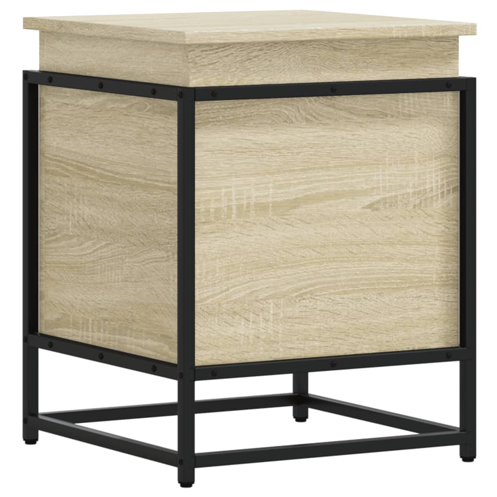 vidaXL Storage Box with Lid Sonoma Oak 40x40x51.5 cm Engineered Wood