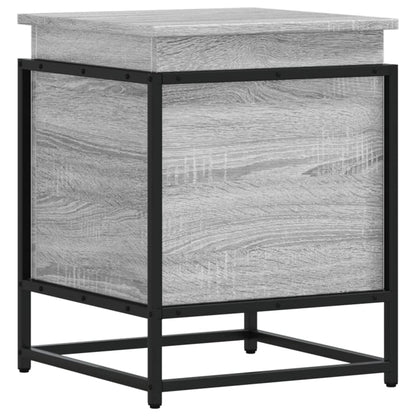 vidaXL Storage Box with Lid Grey Sonoma 40x40x51.5 cm Engineered Wood