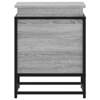 vidaXL Storage Box with Lid Grey Sonoma 40x40x51.5 cm Engineered Wood