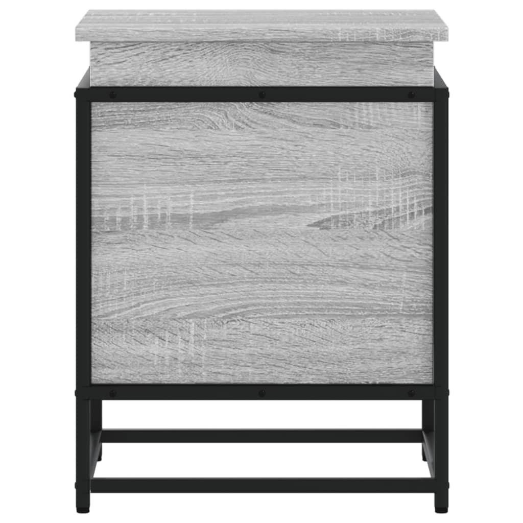 vidaXL Storage Box with Lid Grey Sonoma 40x40x51.5 cm Engineered Wood