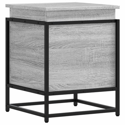vidaXL Storage Box with Lid Grey Sonoma 40x40x51.5 cm Engineered Wood