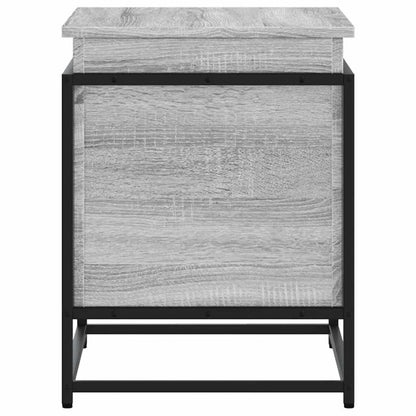 vidaXL Storage Box with Lid Grey Sonoma 60x40x51.5 cm Engineered Wood