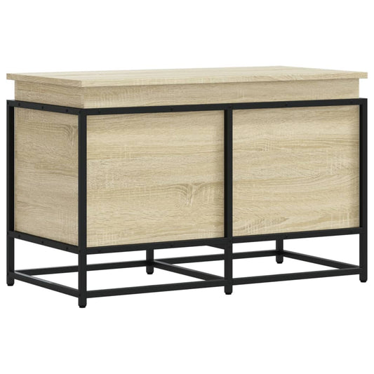 vidaXL Storage Box with Lid Sonoma Oak 80x40x51.5 cm Engineered Wood