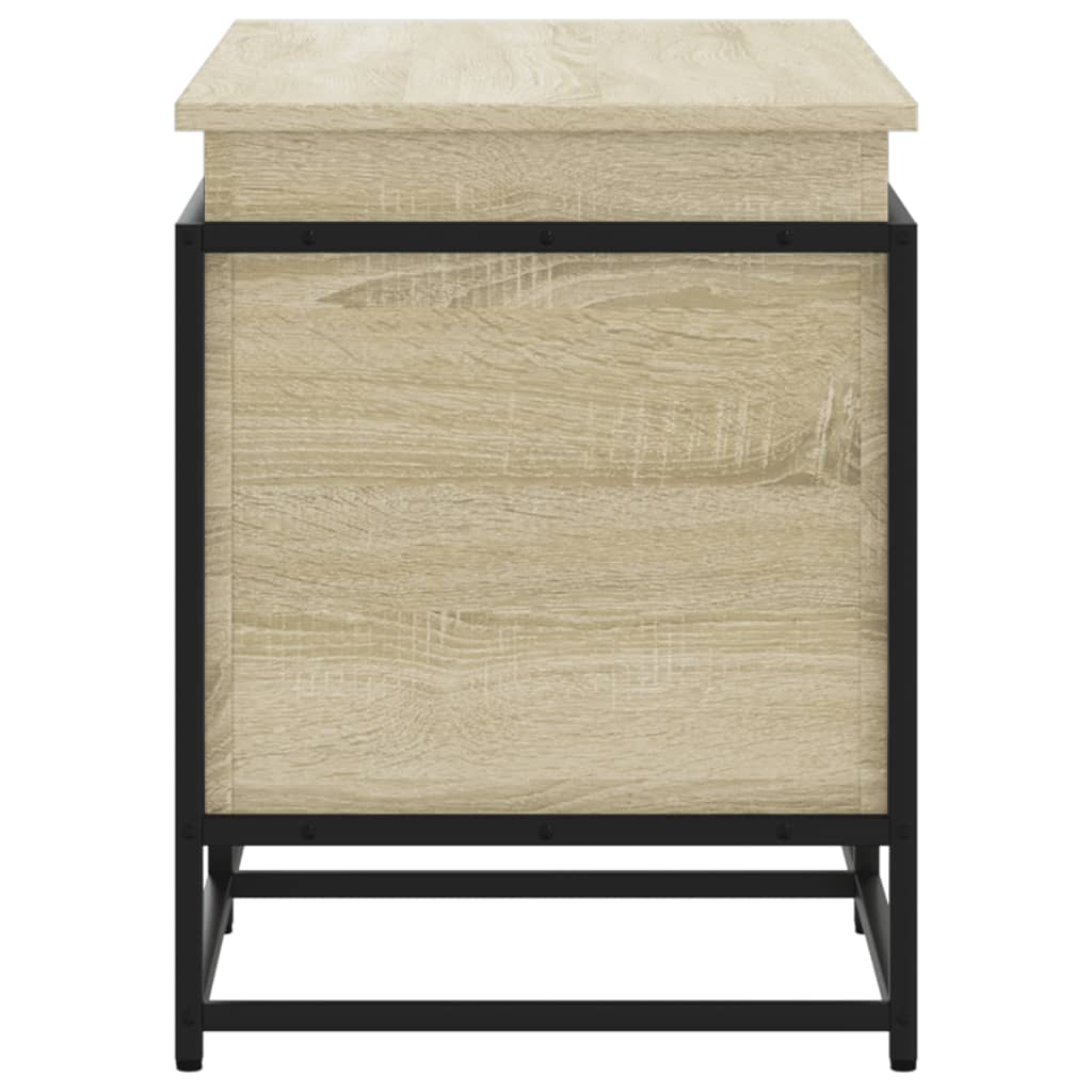 vidaXL Storage Box with Lid Sonoma Oak 100x40x51.5 cm Engineered Wood