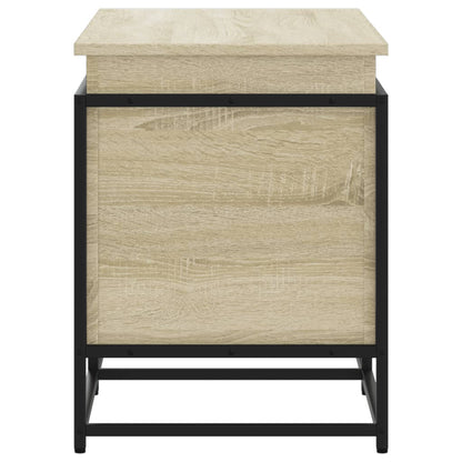 vidaXL Storage Box with Lid Sonoma Oak 100x40x51.5 cm Engineered Wood