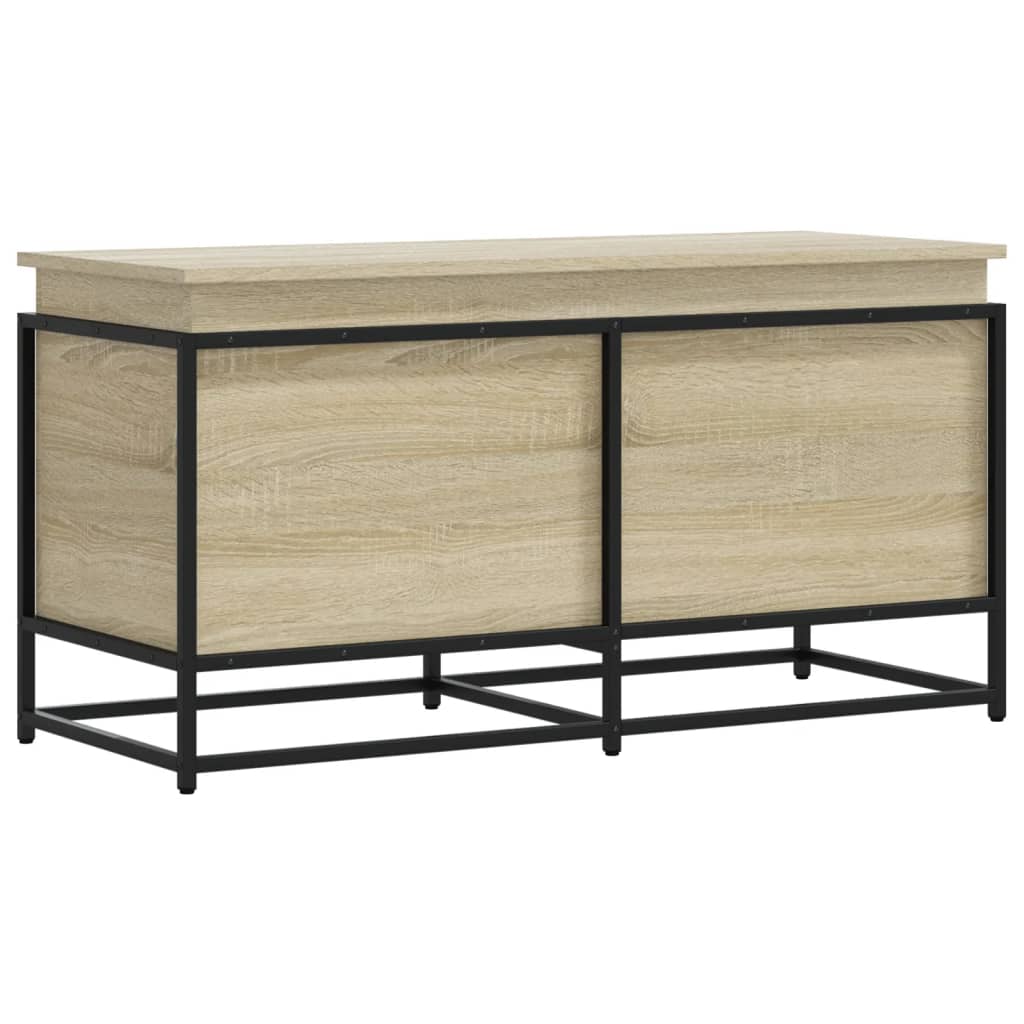 vidaXL Storage Box with Lid Sonoma Oak 100x40x51.5 cm Engineered Wood