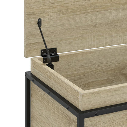 vidaXL Storage Box with Lid Sonoma Oak 100x40x51.5 cm Engineered Wood