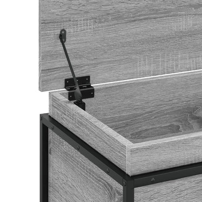 vidaXL Storage Box with Lid Grey Sonoma 100x40x51.5 cm Engineered Wood