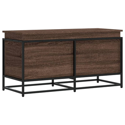 vidaXL Storage Box with Lid Brown Oak 100x40x51.5 cm Engineered Wood