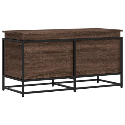 vidaXL Storage Box with Lid Brown Oak 100x40x51.5 cm Engineered Wood