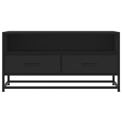 vidaXL TV Cabinet Black 80x34.5x40 cm Engineered Wood and Metal