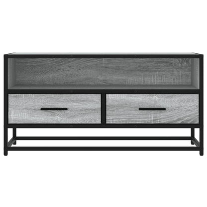 vidaXL TV Cabinet Grey Sonoma 80x34,5x40 cm Engineered Wood and Metal