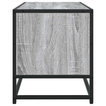 vidaXL TV Cabinet Grey Sonoma 80x34,5x40 cm Engineered Wood and Metal
