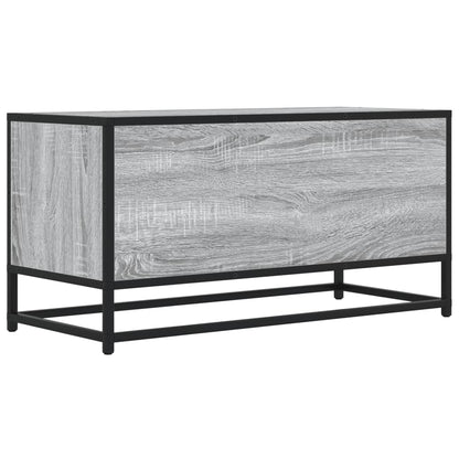 vidaXL TV Cabinet Grey Sonoma 80x34,5x40 cm Engineered Wood and Metal