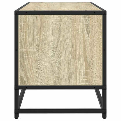 vidaXL TV Cabinet Sonoma Oak 100x34.5x40 cm Engineered Wood and Metal