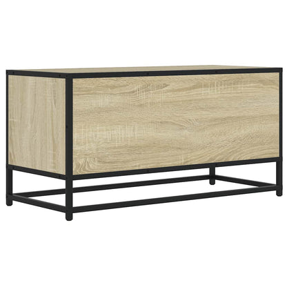 vidaXL TV Cabinet Sonoma Oak 80x34.5x40 cm Engineered Wood and Metal