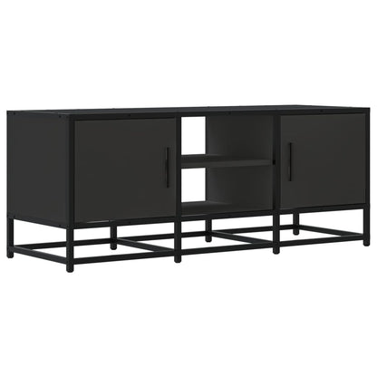 vidaXL TV Cabinet Black 100x35x41 cm Engineered Wood and Metal