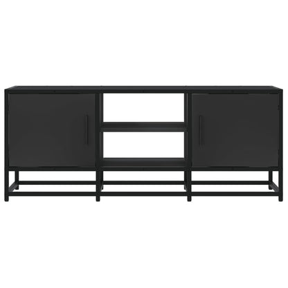 vidaXL TV Cabinet Black 100x35x41 cm Engineered Wood and Metal